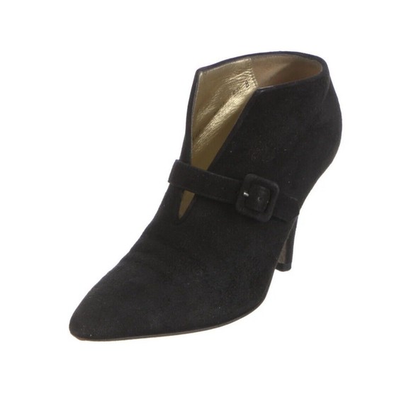 Walter Steiger Shoes - WALTER STEIGER Ankle Boots Women’s  Size 8 Black Suede Pointed-Toe Mary Jane